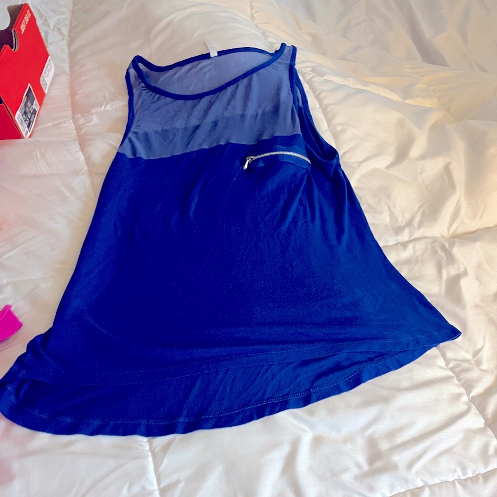 Royal blue top- sleeveless/tank Large